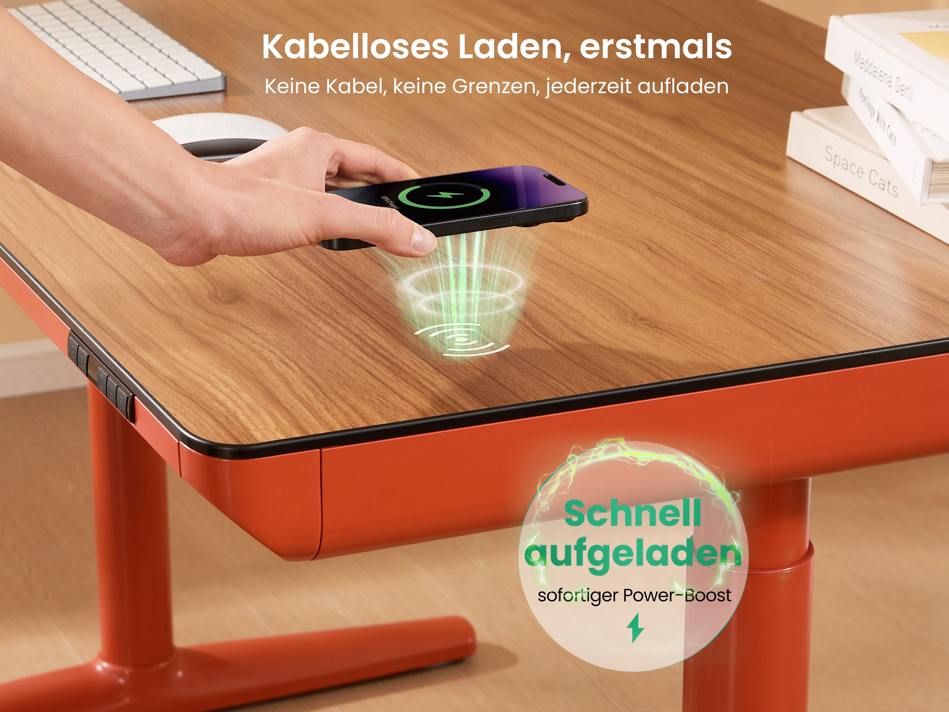 Maidesite Yoga - Höhenverstellbarer Schreibtisch mit Tischplatte