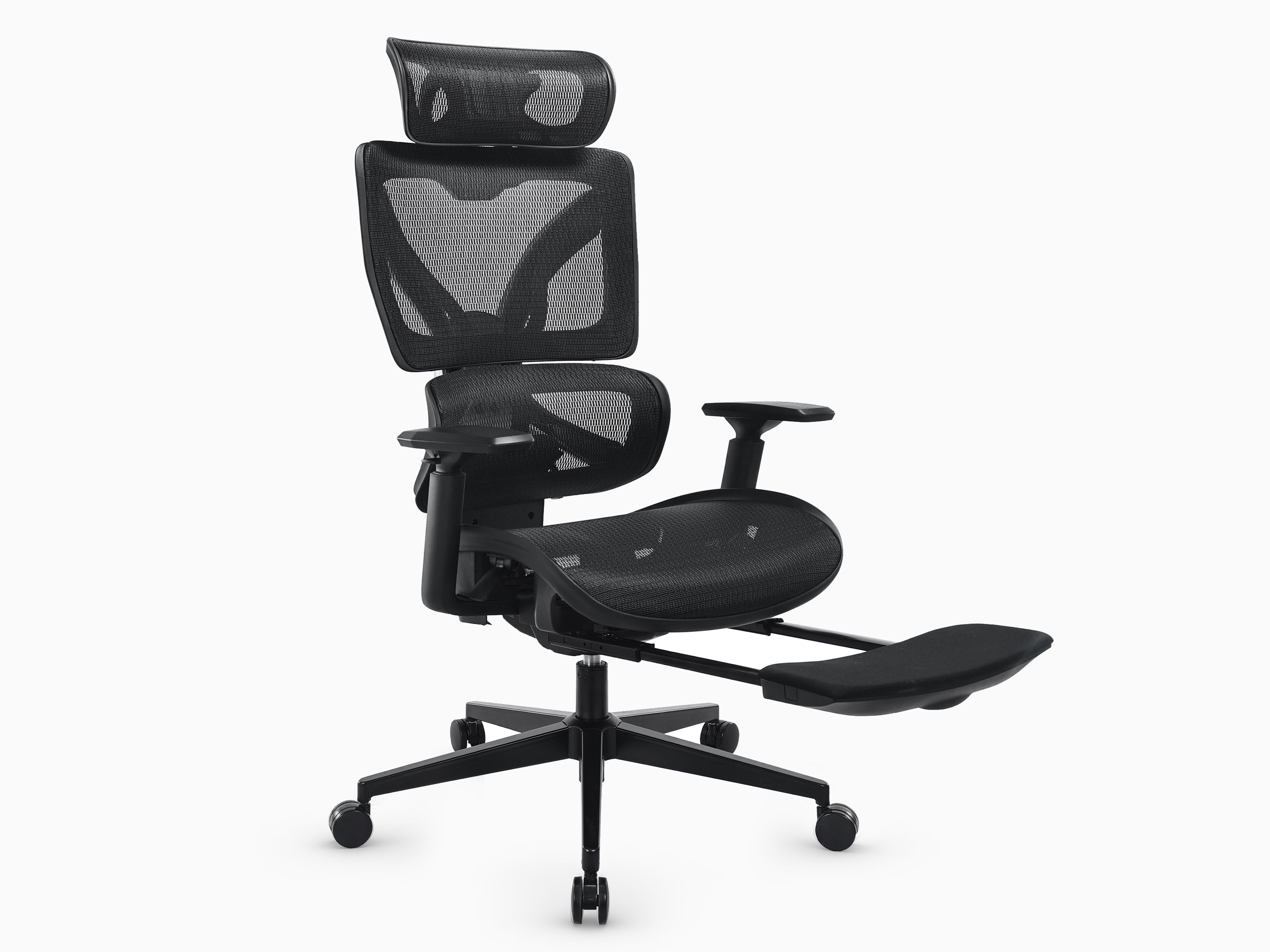 Maidesite EC6 Ergonomischer Bürostuhl mit Kopfstütze Rückenlehne und fußstütze