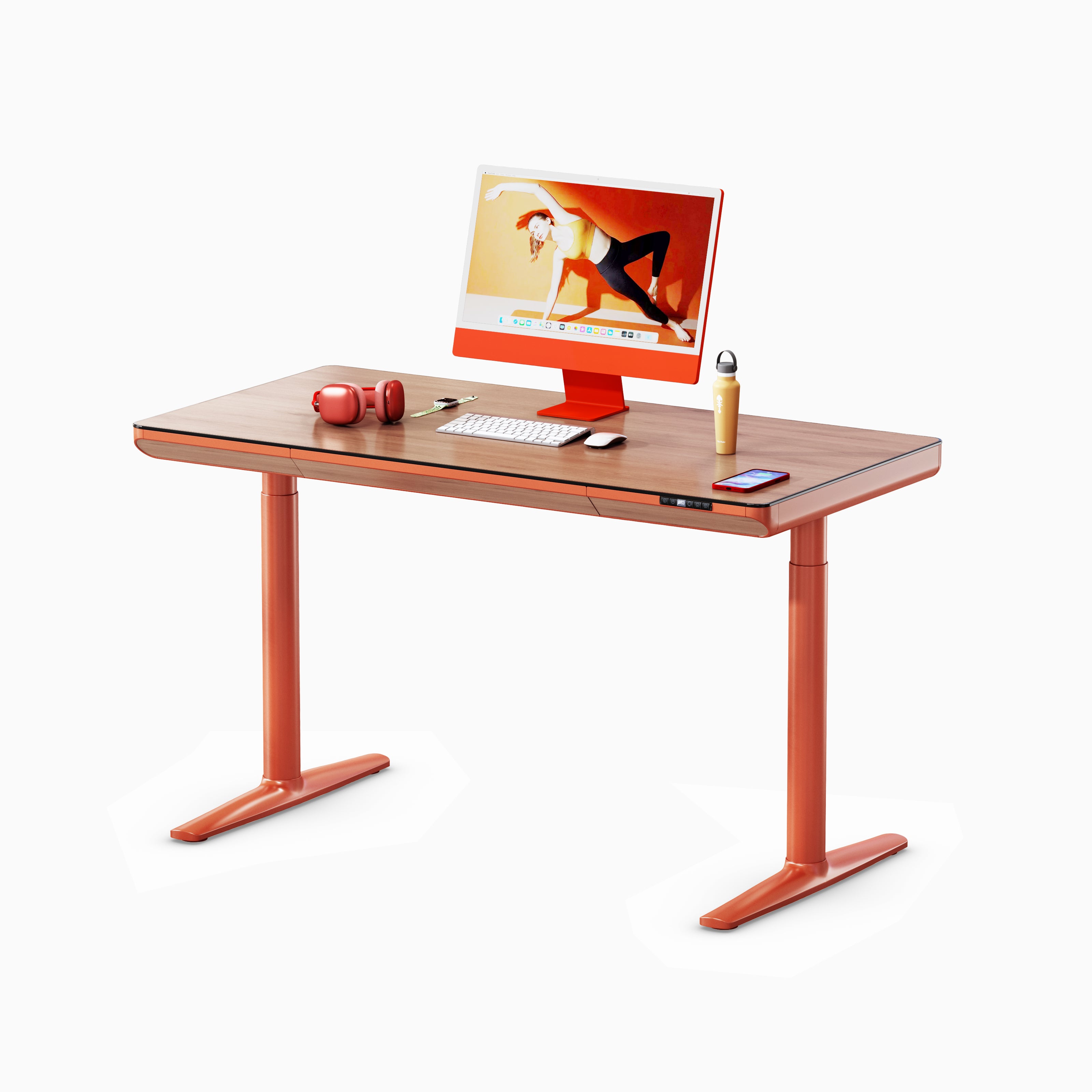 Maidesite Yoga - Höhenverstellbarer Schreibtisch mit Tischplatte