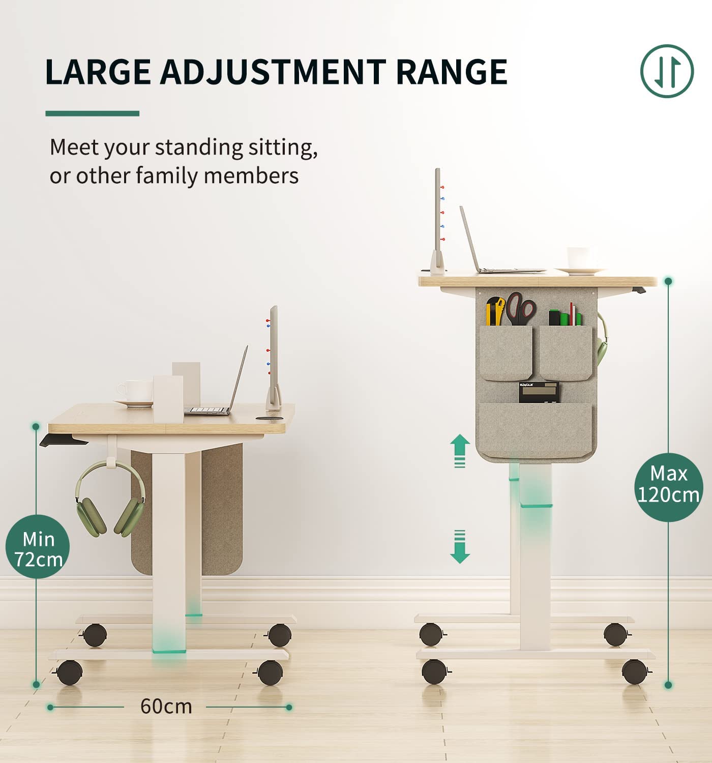 Maidesite SN1 - Elektrisch Höhenverstellbarer Schreibtisch