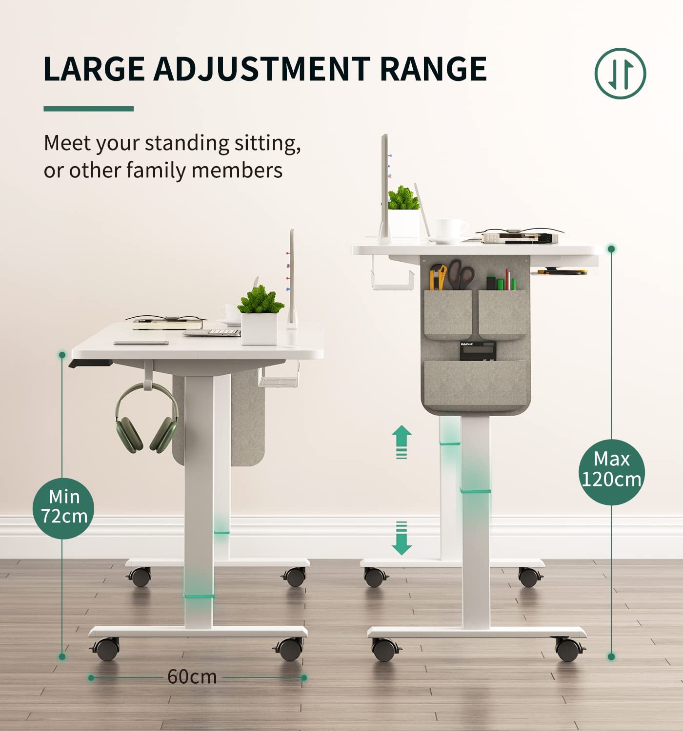 Maidesite SN1 - Elektrisch Höhenverstellbarer Schreibtisch