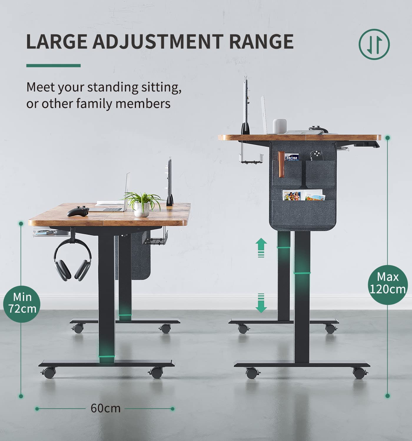 Maidesite SN1 - Elektrisch Höhenverstellbarer Schreibtisch