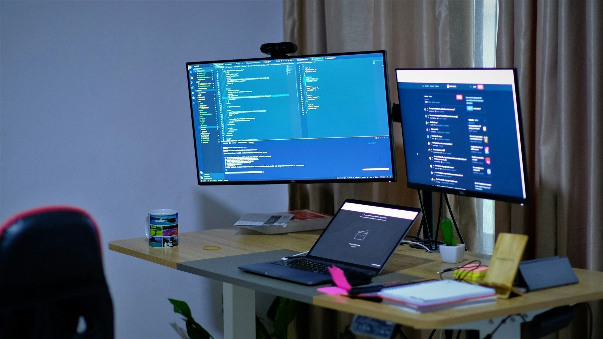 Acryl Monitorständer - Höhenverstellbar, Platzsparend, Schreibtisch-Organizer