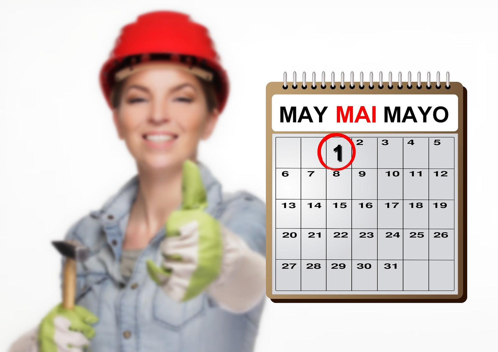Arbeiter am Tag der Arbeit