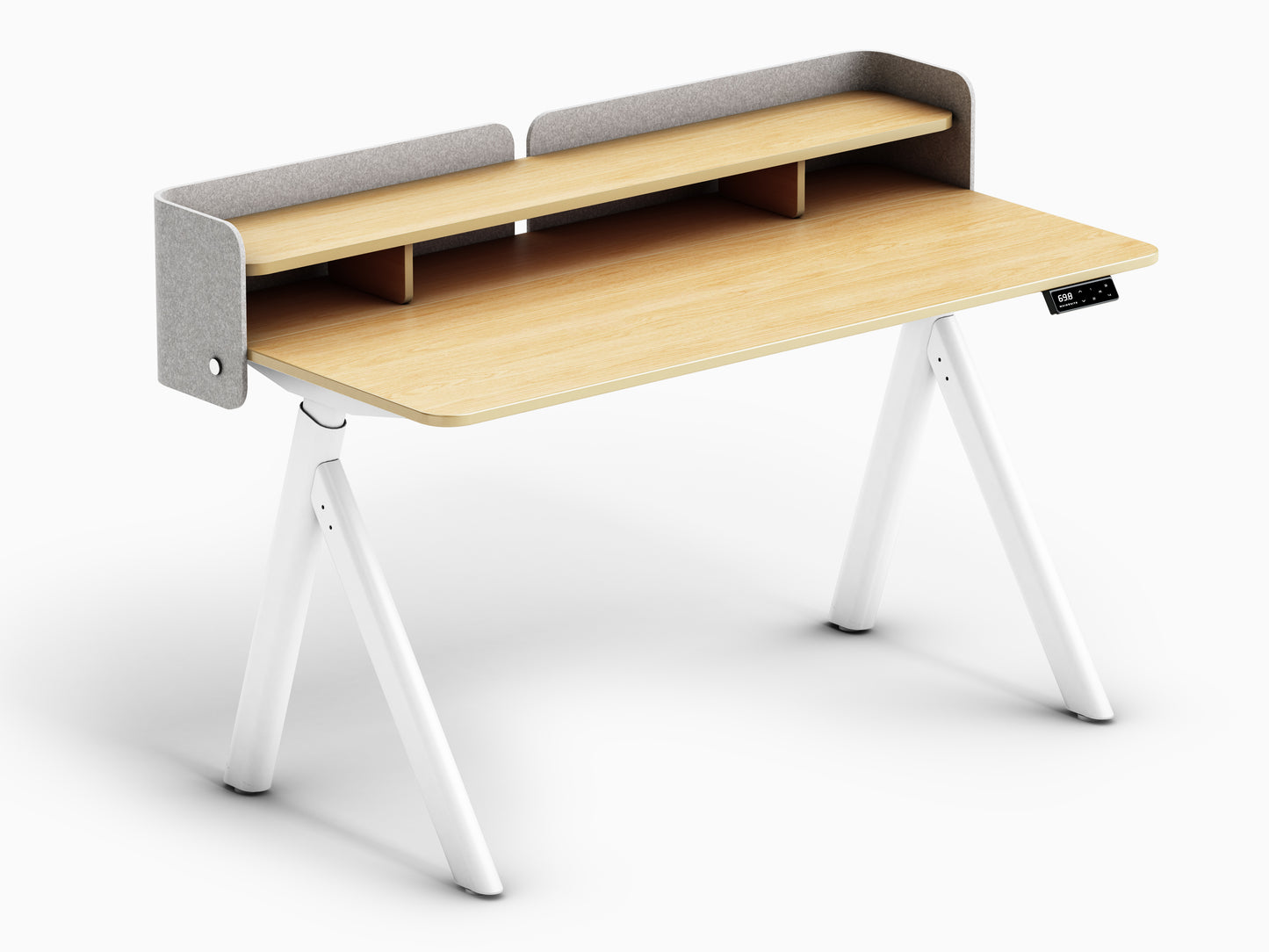 Maidesite ArborLift Elektrisch Höhenverstellbarer Schreibtisch, 120x60 / 140x70 cm, mit USB-C Anschluss