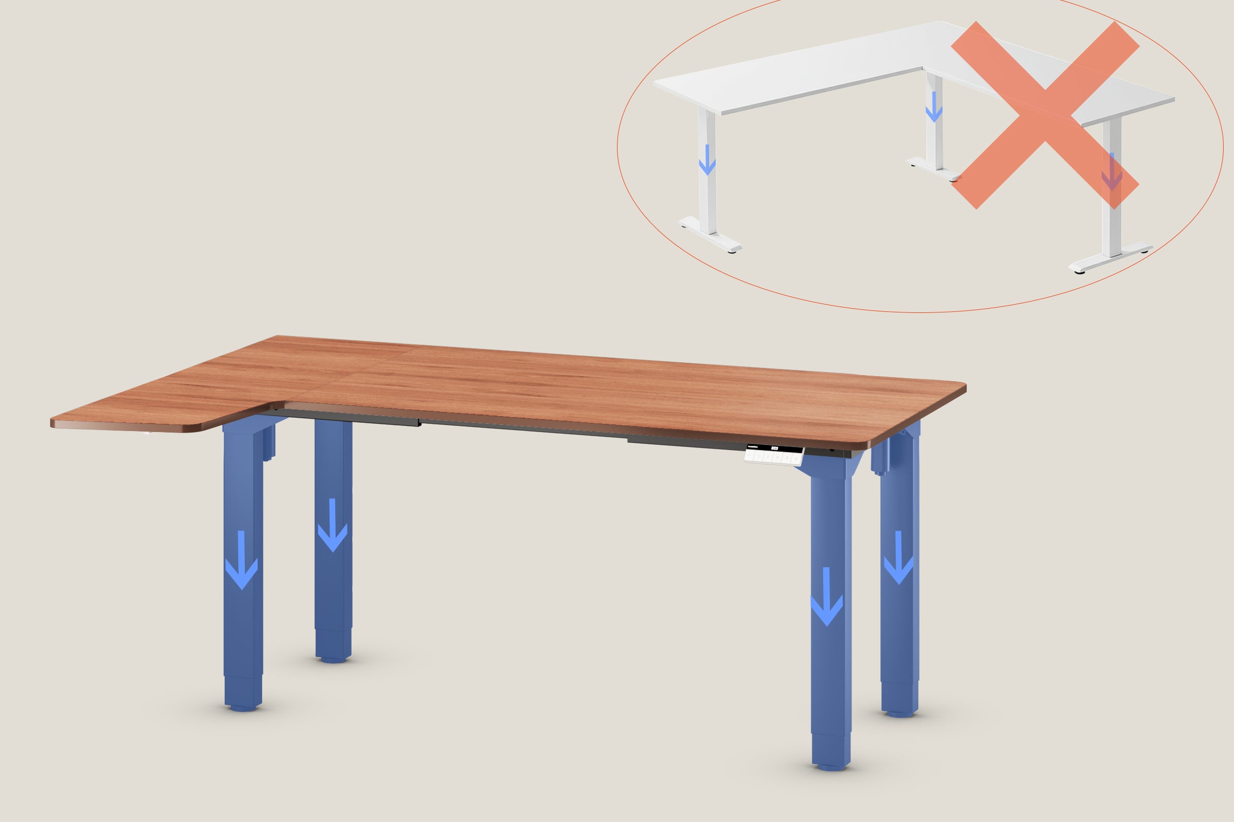 <p>4-Bein-Struktur für maximale Standfestigkeit</p>