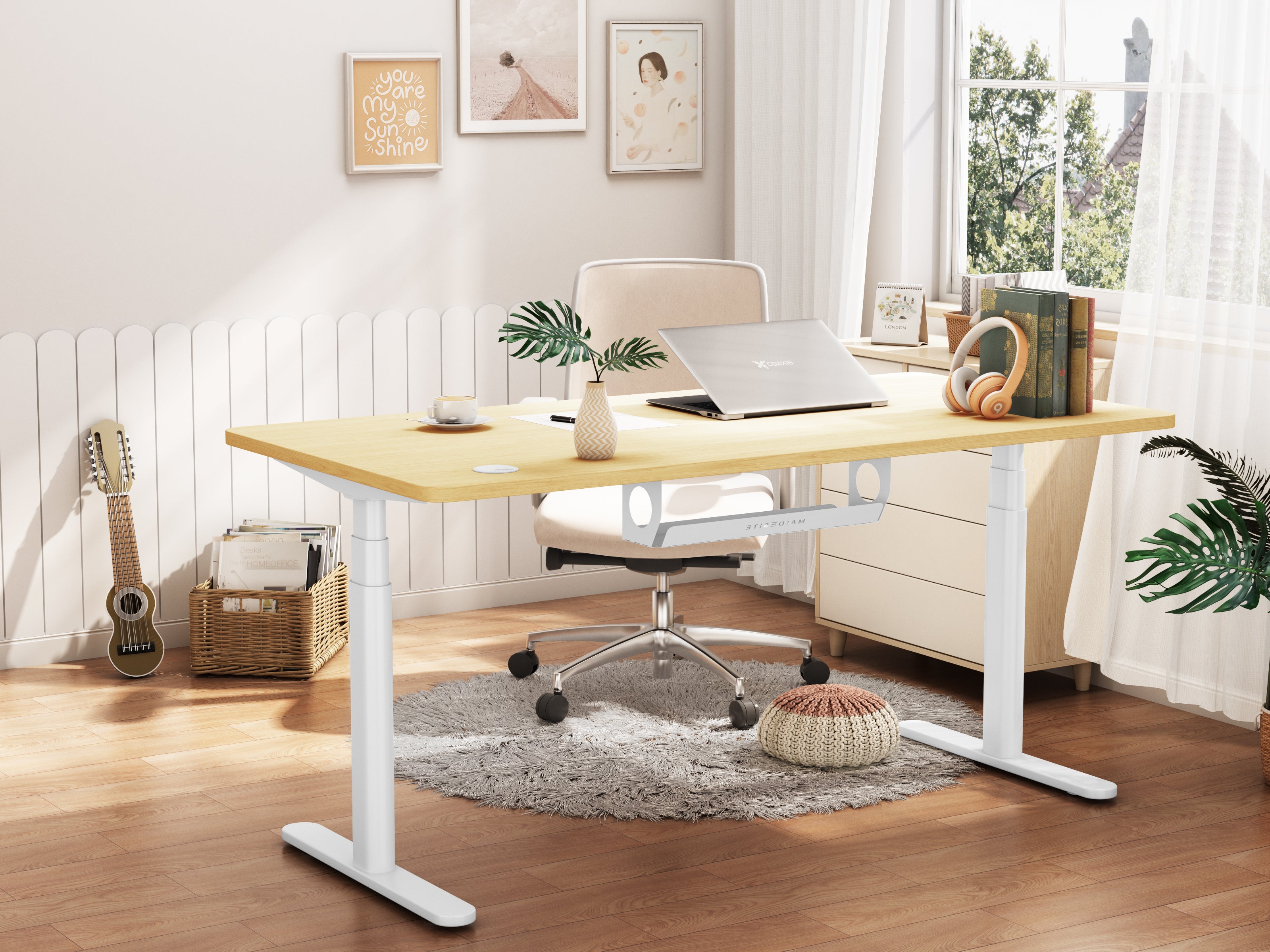 Maidesite EL2 Plus Art – Stilvoller und stabiler Höhenverstellbarer Schreibtisch