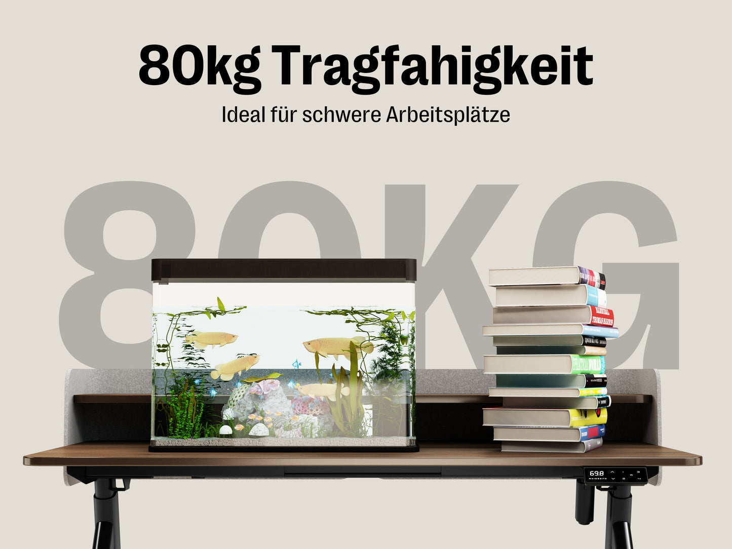 Maidesite ArborLift Elektrisch Höhenverstellbarer Schreibtisch, 120x60 / 140x70 cm, mit USB-C Anschluss
