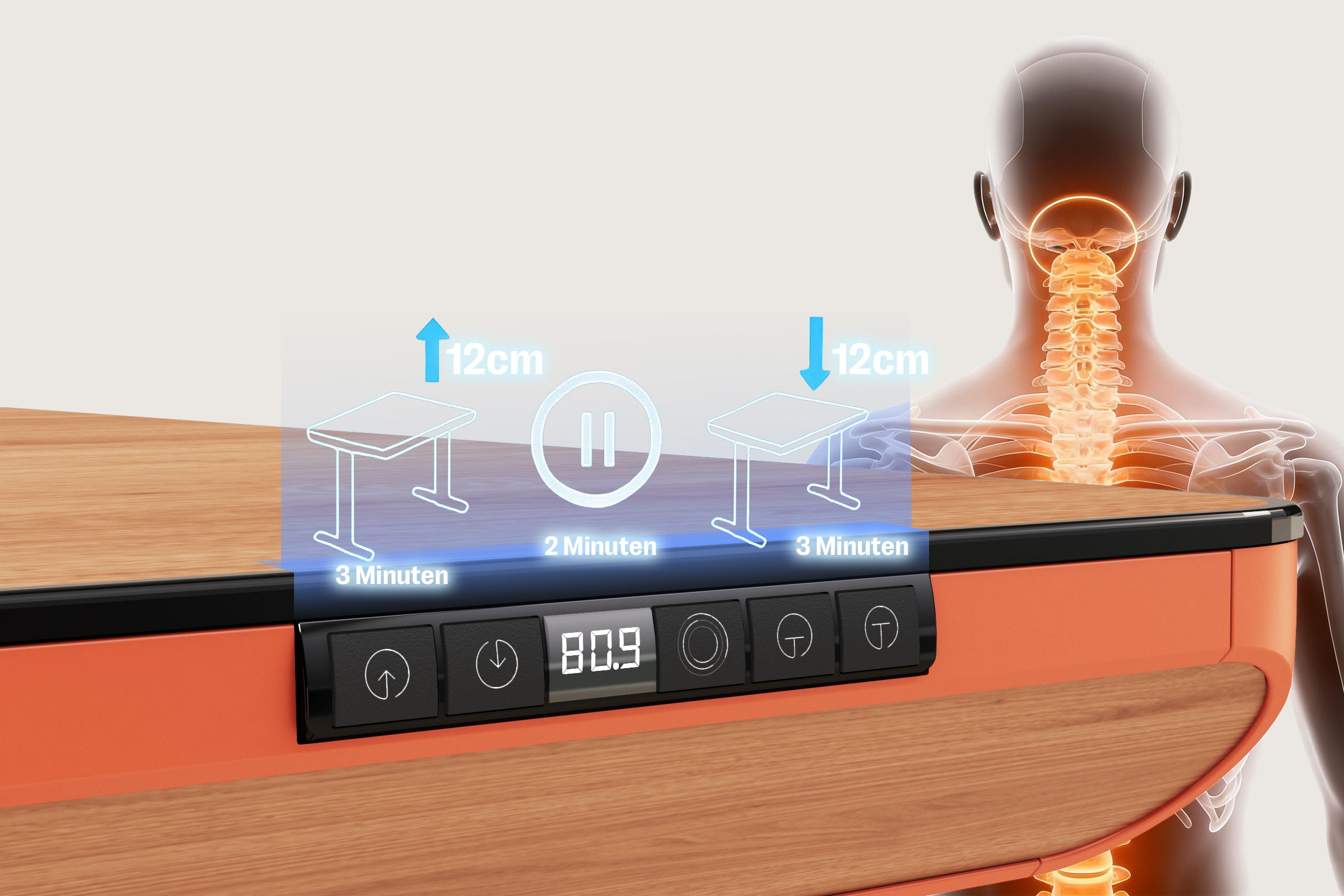 <p>Ergonomisch gesteuert</p>