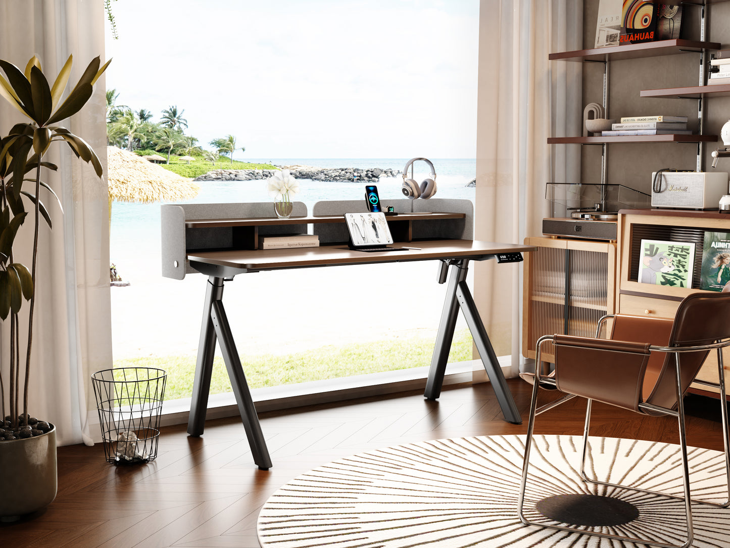 Maidesite ArborLift Elektrisch Höhenverstellbarer Schreibtisch, 120x60 / 140x70 cm, mit USB-C Anschluss