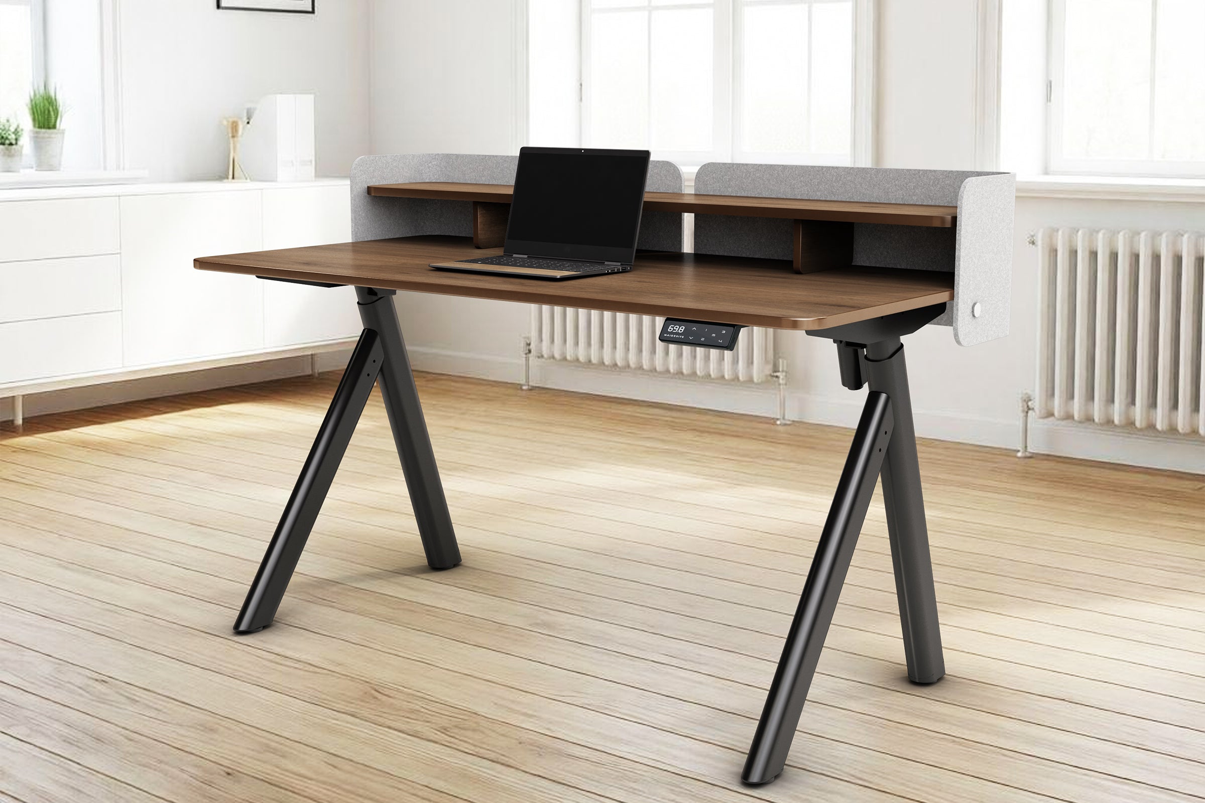 <p>Möbelinspiriertes Schrägbein-Design</p>