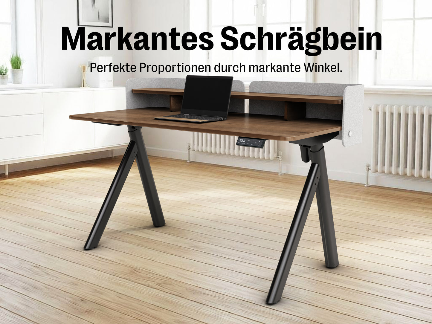 Maidesite ArborLift Elektrisch Höhenverstellbarer Schreibtisch, 120x60 / 140x70 cm, mit USB-C Anschluss