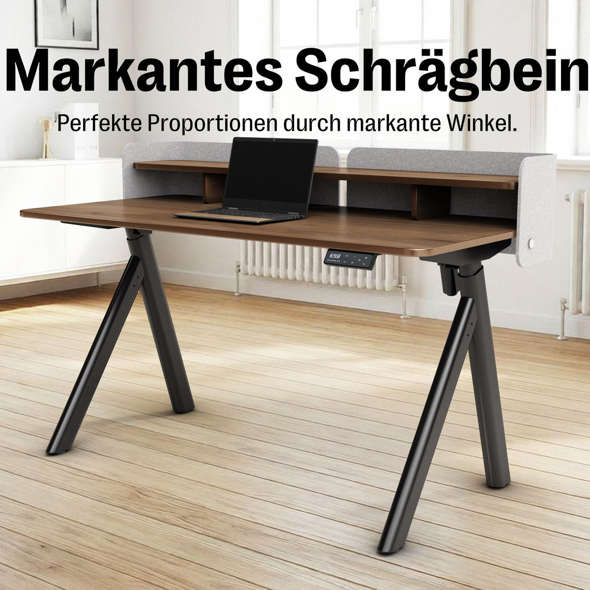 Maidesite ArborLift Elektrisch Höhenverstellbarer Schreibtisch, 120x60 / 140x70 cm, mit USB-C Anschluss