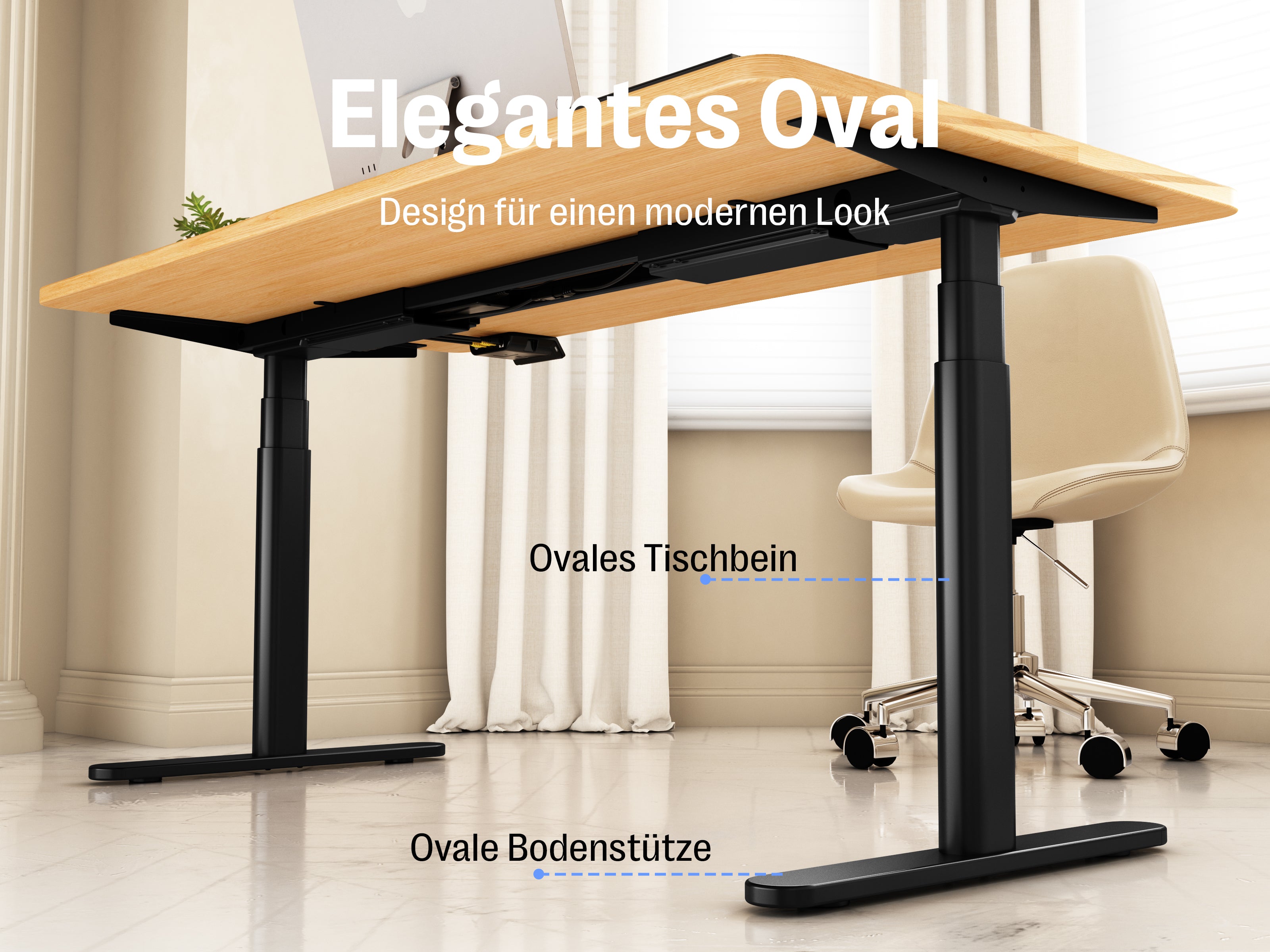 Maidesite EL2 Plus Art – Stilvoller und stabiler Höhenverstellbarer Schreibtisch