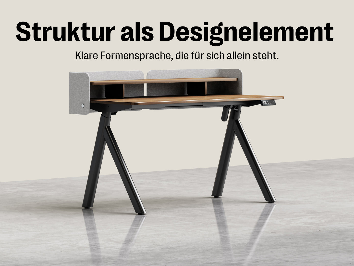 Maidesite ArborLift Elektrisch Höhenverstellbarer Schreibtisch, 120x60 / 140x70 cm, mit USB-C Anschluss