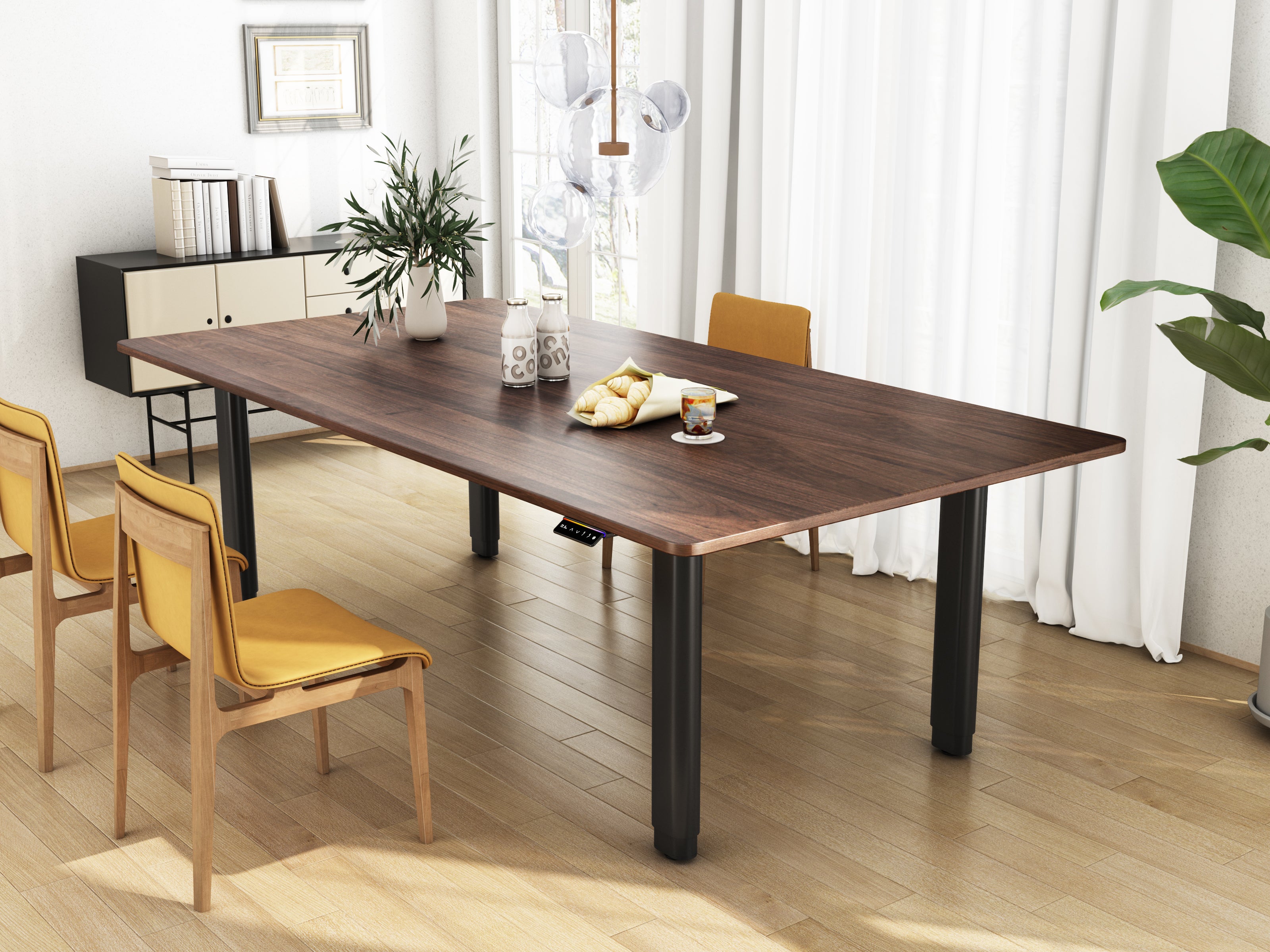 Maidesite T4 Pro Plus – Höhenverstellbarer Schreibtisch mit 4 Beinen im eleganten Gleichgewicht