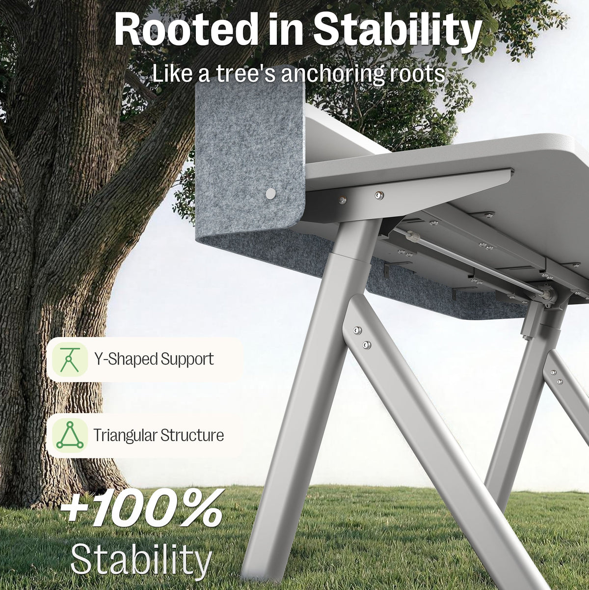 Maidesite ArborLift Elektrisch Höhenverstellbarer Schreibtisch, 120x60 / 140x70 cm, mit USB-C Anschluss