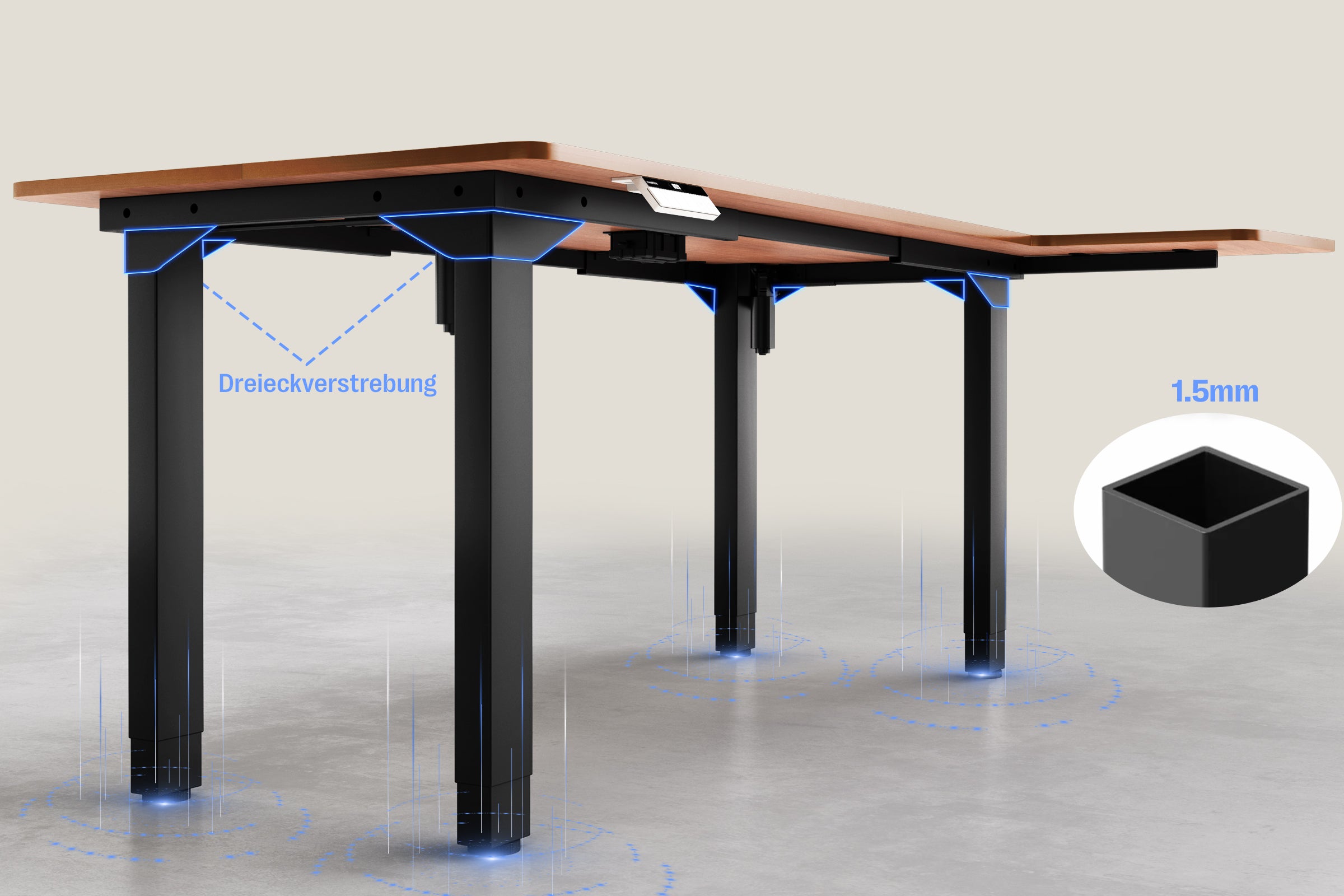 <p>Stabil in jeder Höhe</p>