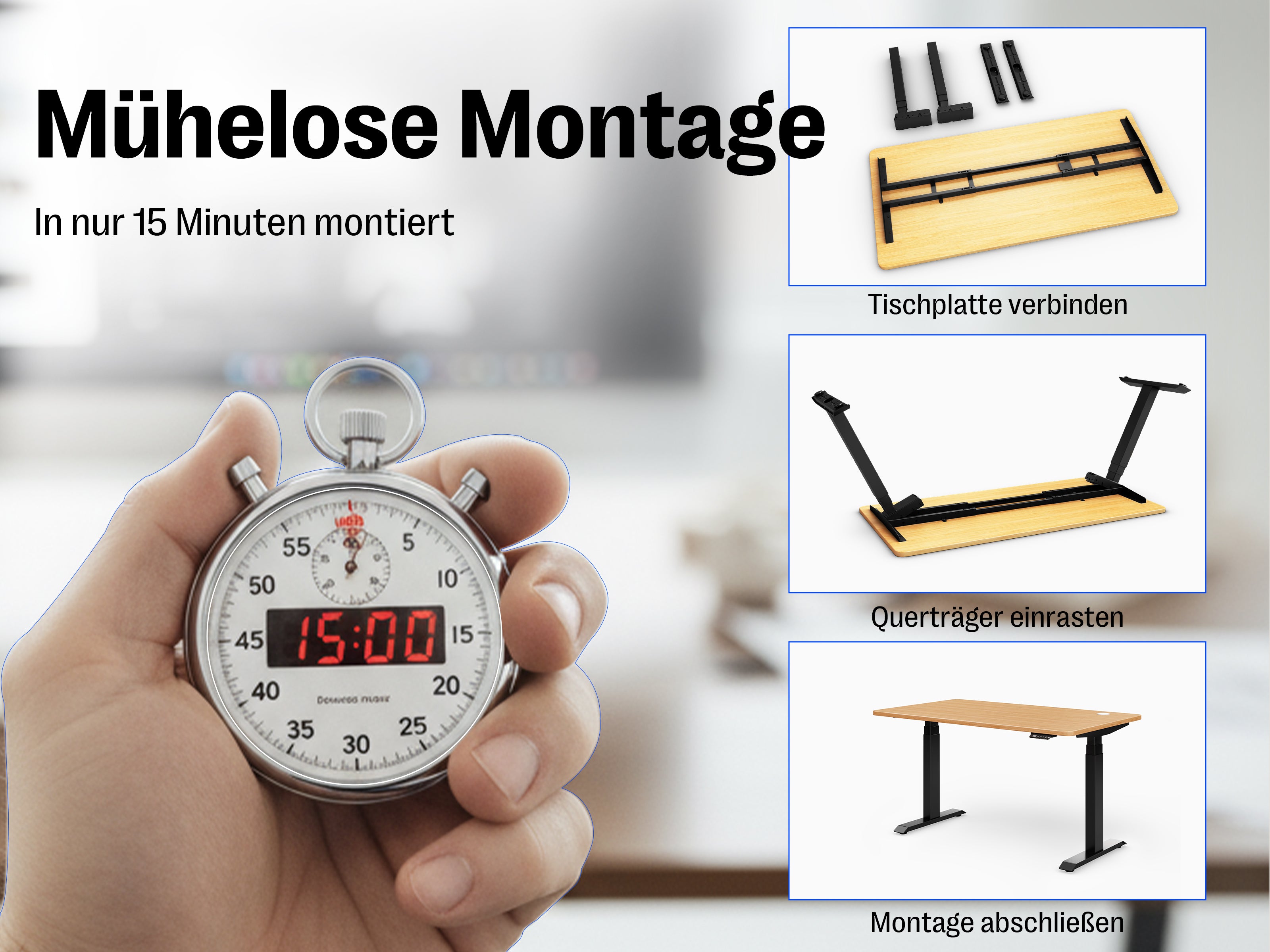 Maidesite T2 Pro Max – Premium Alleskönner Höhenverstellbarer Schreibtisch
