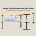 Maidesite T3 Pro Max – 3-Bein höhenverstellbares Schreibtischgestell mit 3 Motoren