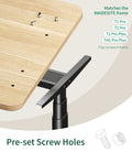 Maidesite robuste Tischplatte 120 140 und 160 cm DIY-Schreibtischplatte