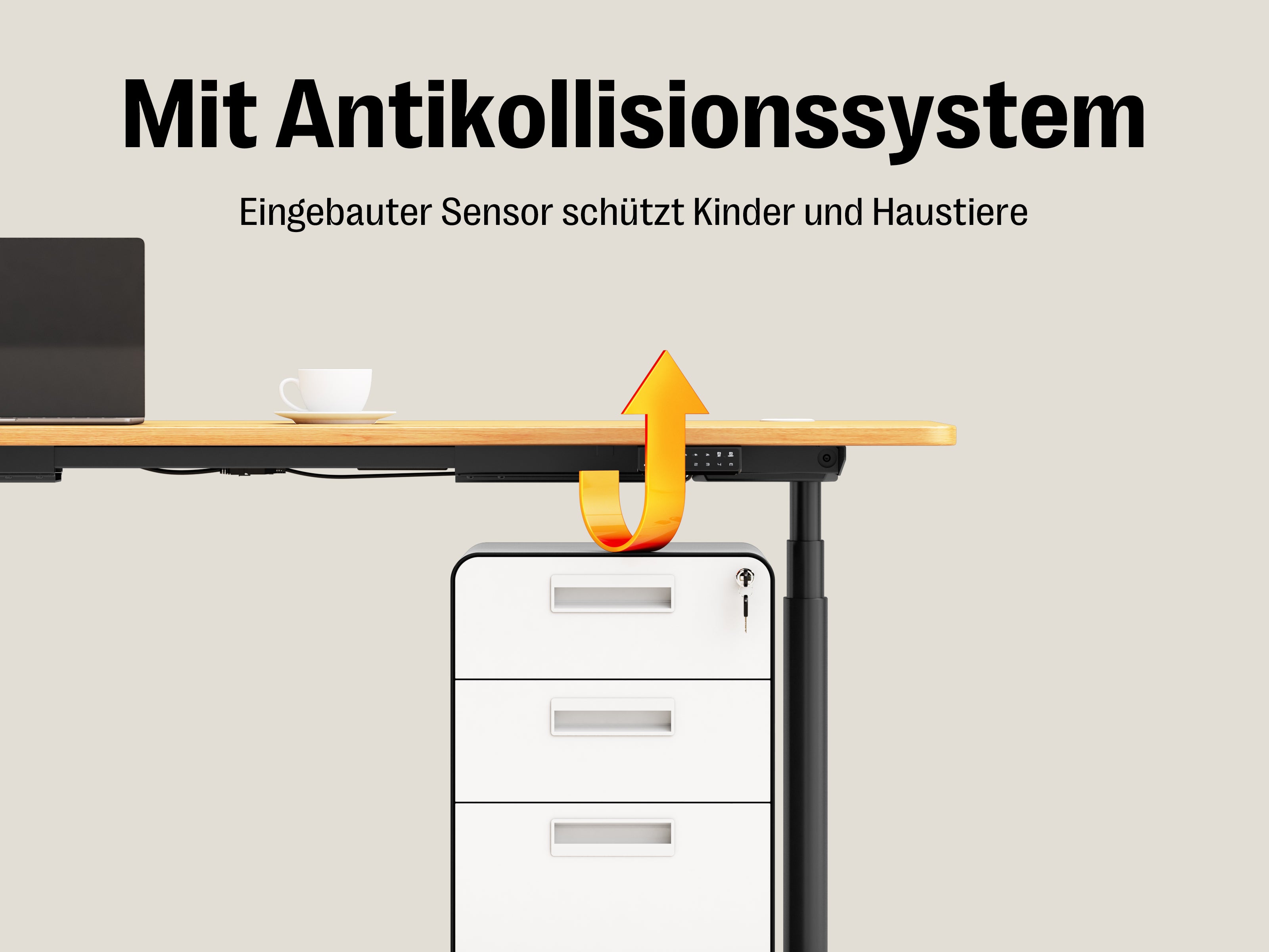Maidesite EL2 Plus Art – Stilvoller und stabiler Höhenverstellbarer Schreibtisch