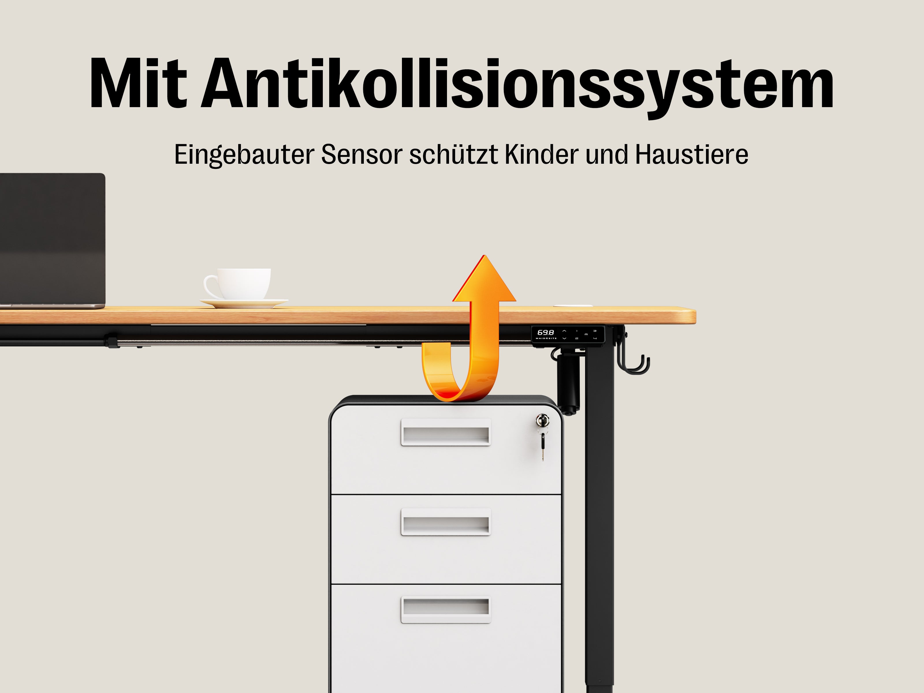 Maidesite T1 Pro – Hochwertiger Einstiegs-Höhenverstellbarer Schreibtisch