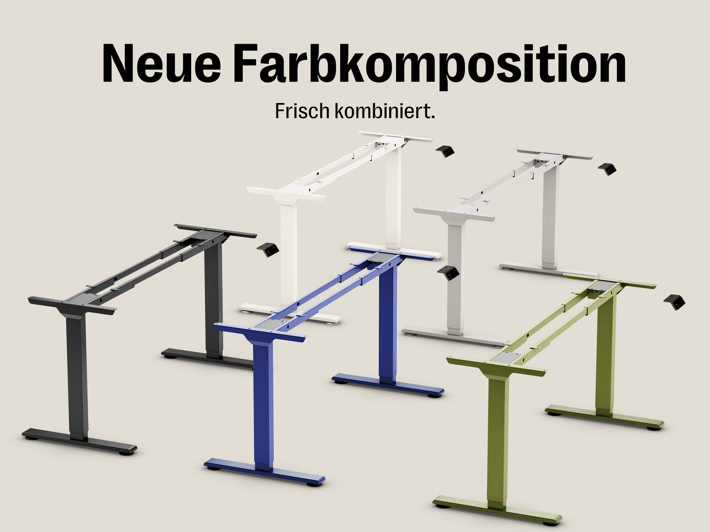 Maidesite T2 Elektrisch Höhenverstellbarer Schreibtisch mit zwei Motoren