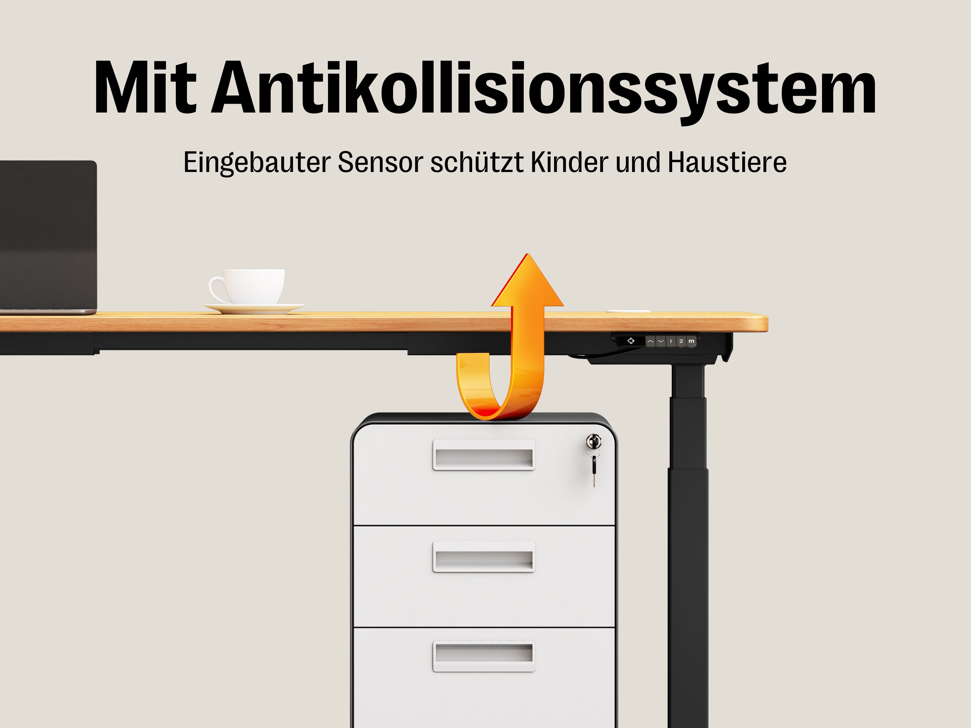 Maidesite T2 Pro Max – Premium Alleskönner Höhenverstellbarer Schreibtisch