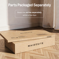 Maidesite Canvas – L-förmiger höhenverstellbarer Schreibtisch mit 4 Beinen