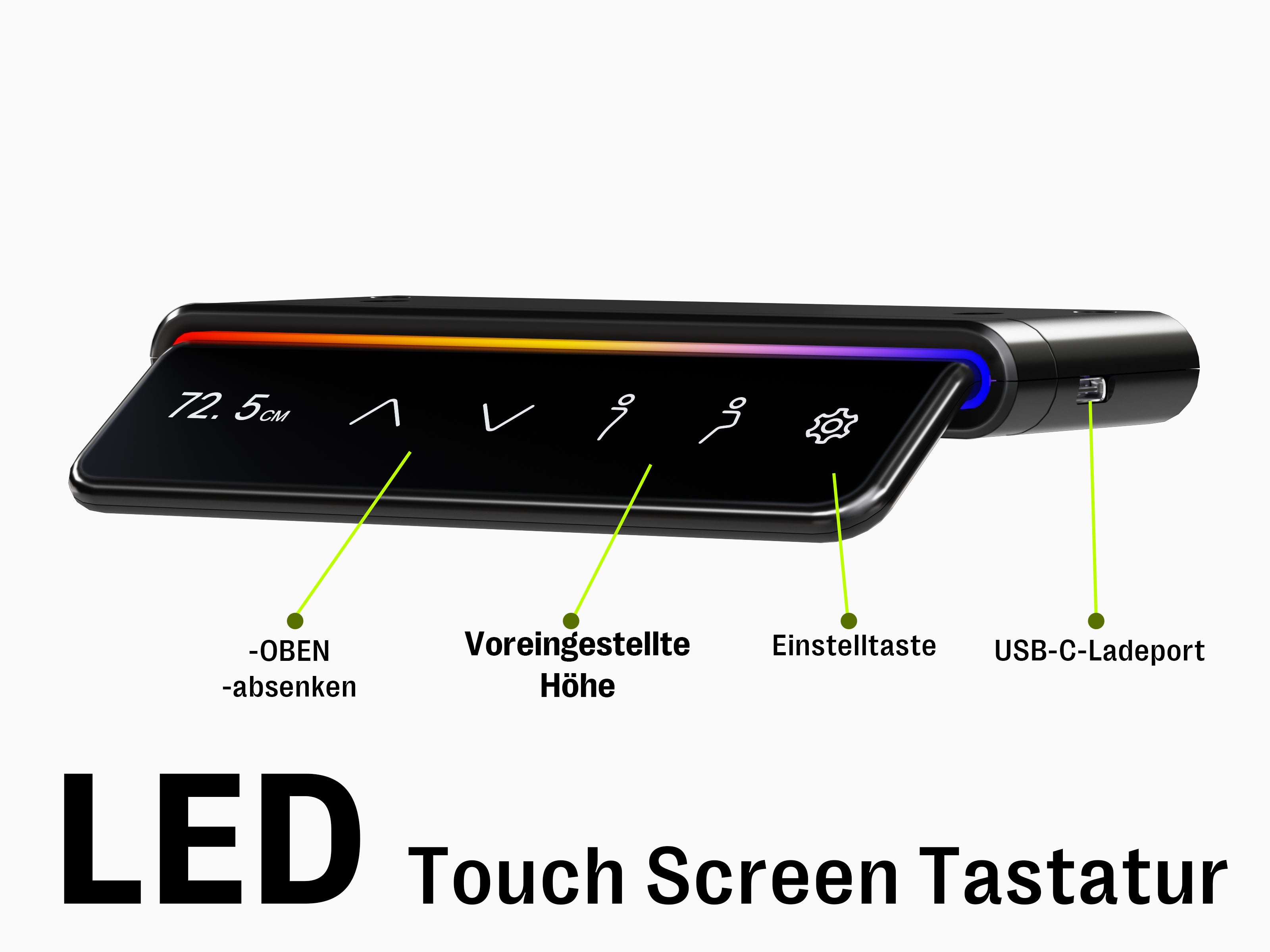Maidesite T4 Pro Plus - Vierbeinige elliptische Säule Elektrisch Höhenverstellbares Gestell