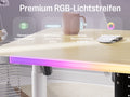 Maidesite Rainbow - Smart höhenverstellbarer Tisch mit RGB-Lichtleiste