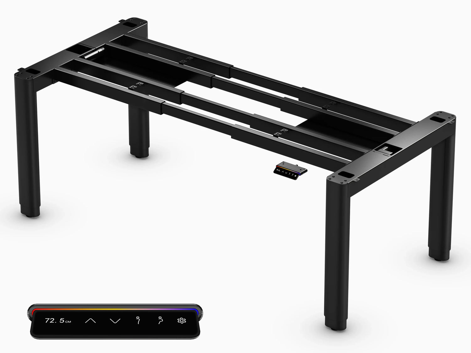 Höhenverstellbarer Schreibtisch mit digitaler Steuerung und ergonomischem Design