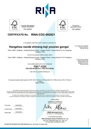 FSC Certificated table top for better forest protection