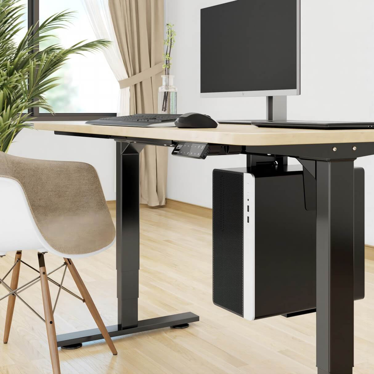 Schwarze PC-Halterung