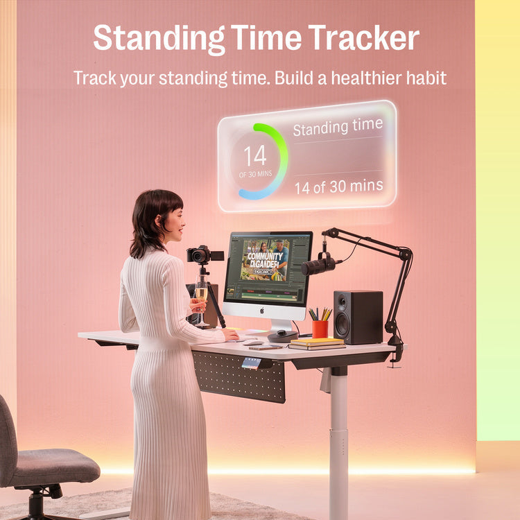 Maidesite Rainbow - Smart höhenverstellbarer Tisch mit RGB-Lichtleiste