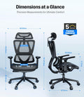 Maidesite EC5 Ergonomischer Bürostuhl mit  Rückenlehne