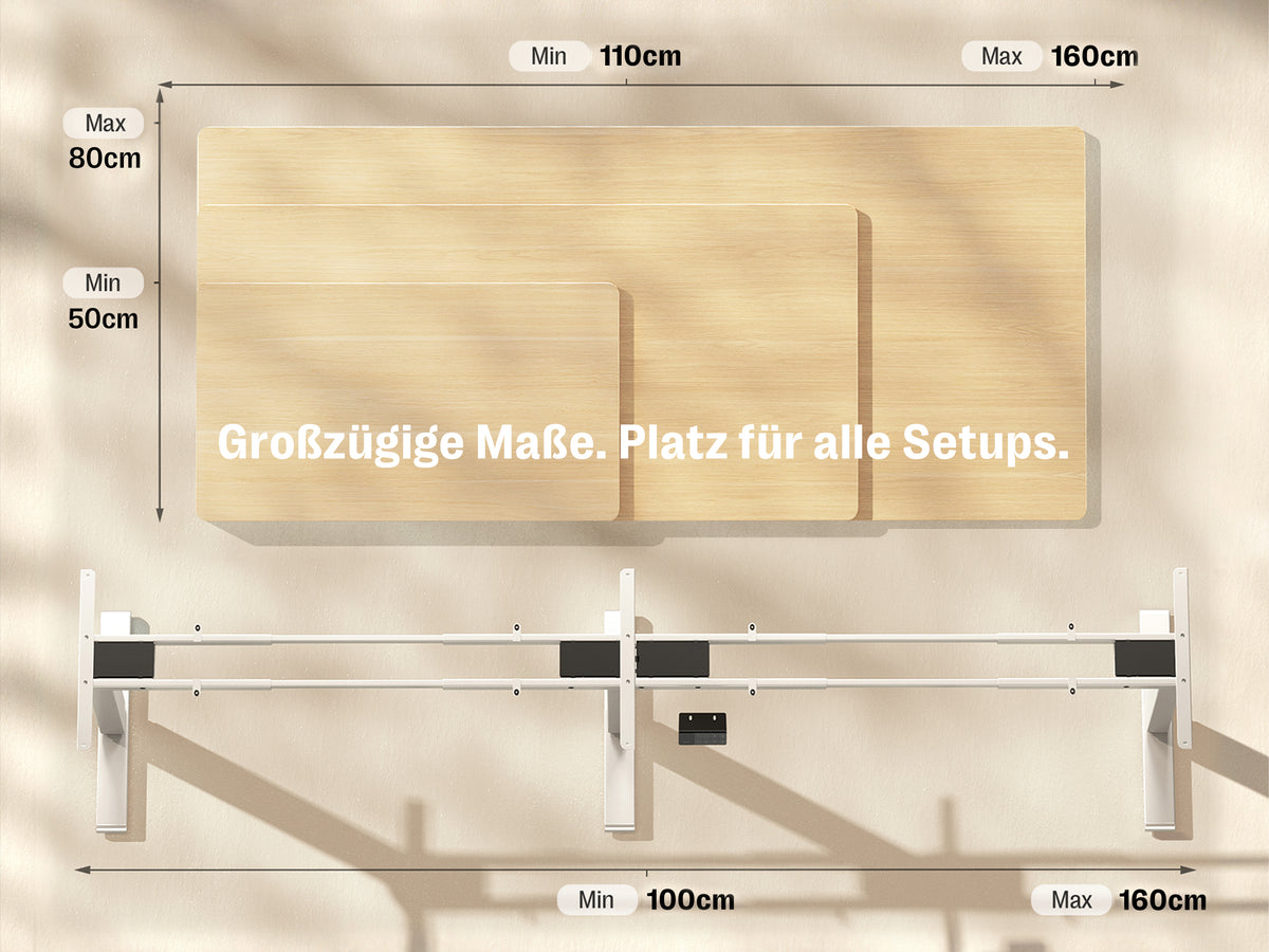 Maidesite T2 Plus Elektrisch Höhenverstellbarer Schreibtisch