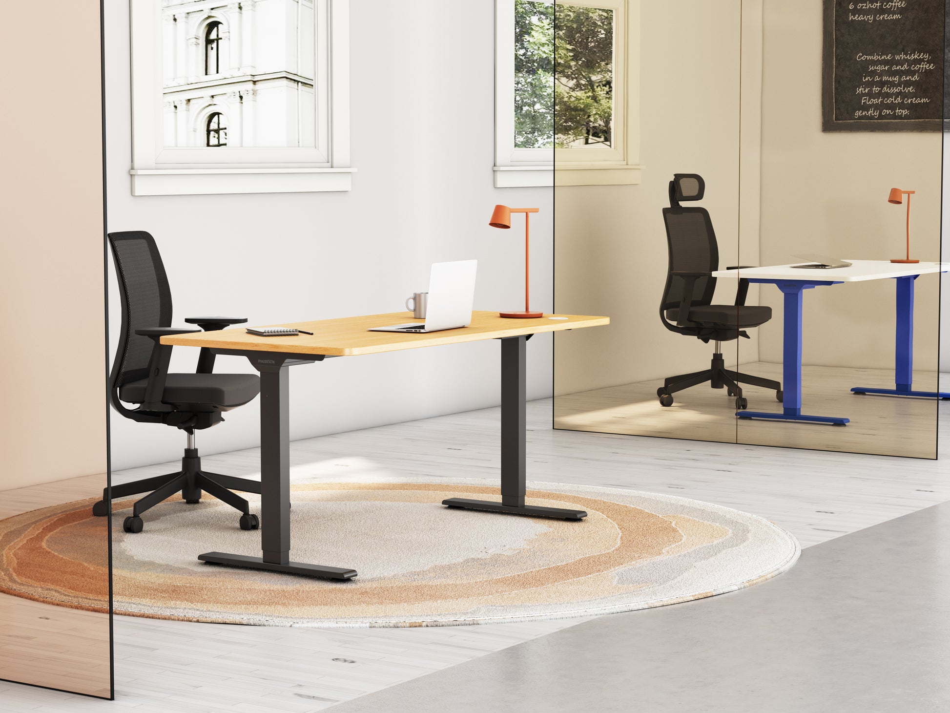 Maidesite T2 height adjustable desk in the office