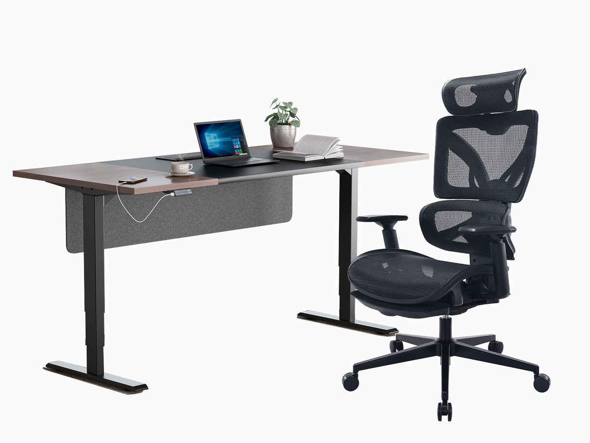 ErgoSet SC2 Schreibtisch & EC6  Bürostuhl