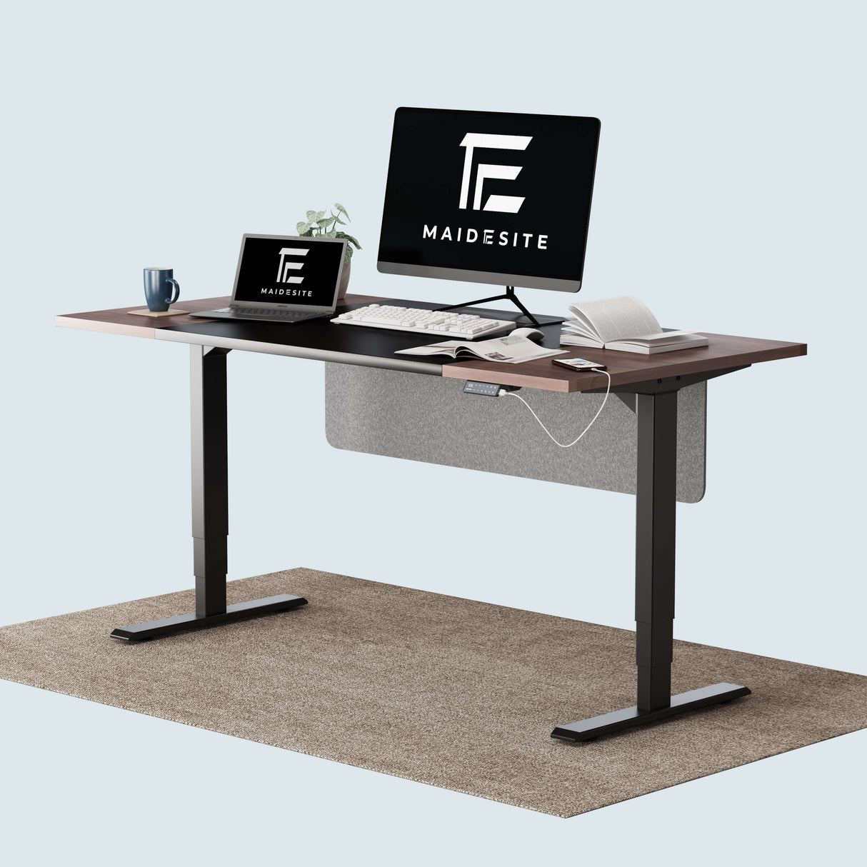 Maidesite SC2 Pro - Schreibtisch Höhenverstellbar 160×80/180x80 cm