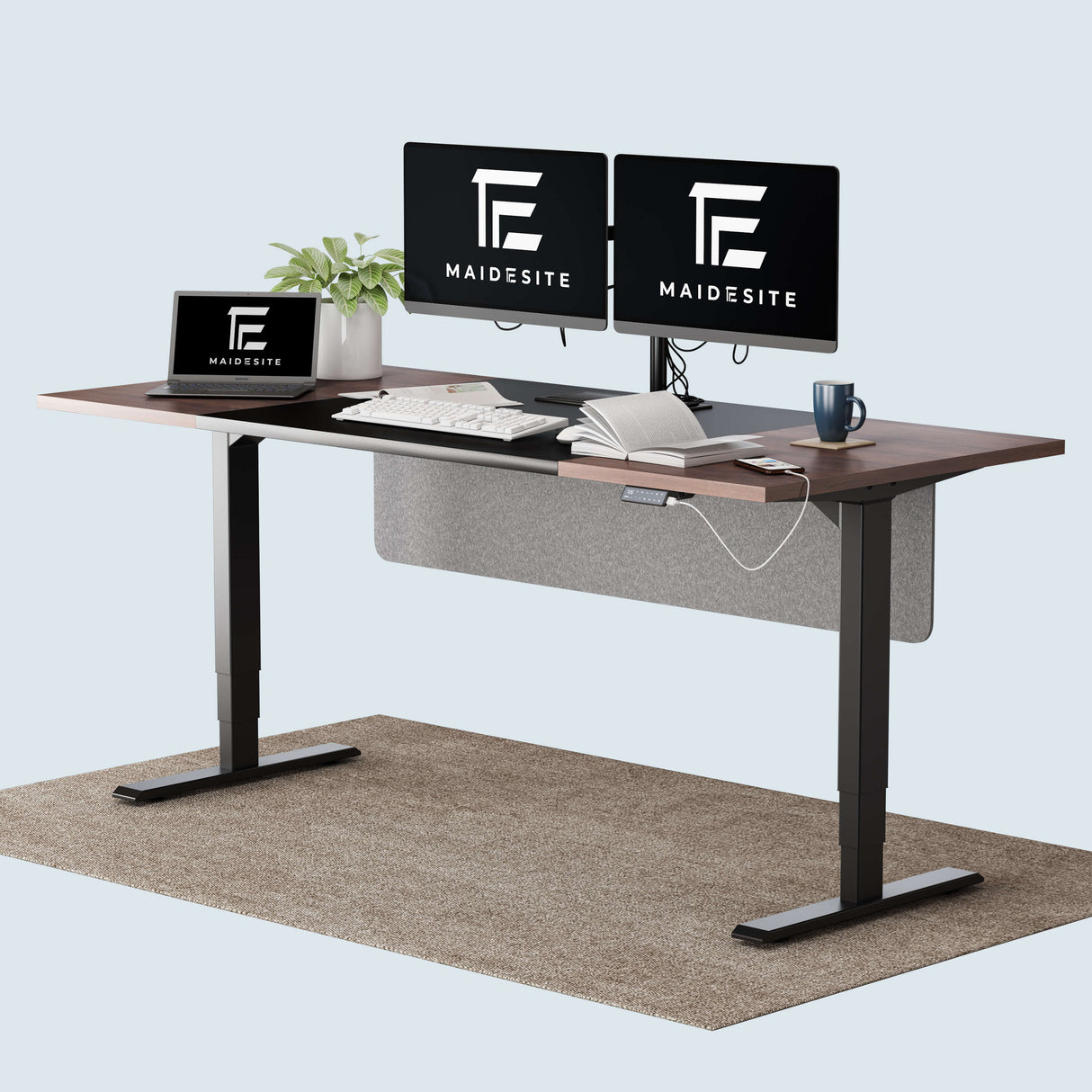 Maidesite SC2 Pro - Schreibtisch Höhenverstellbar 160×80/180x80 cm
