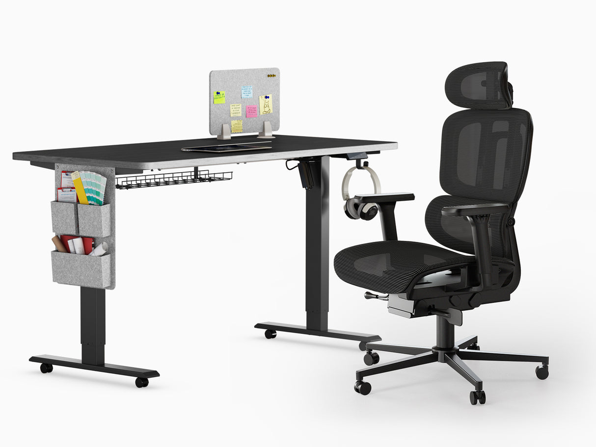 ErgoSet SN1 Schreibtisch & EC5  Bürostuhl
