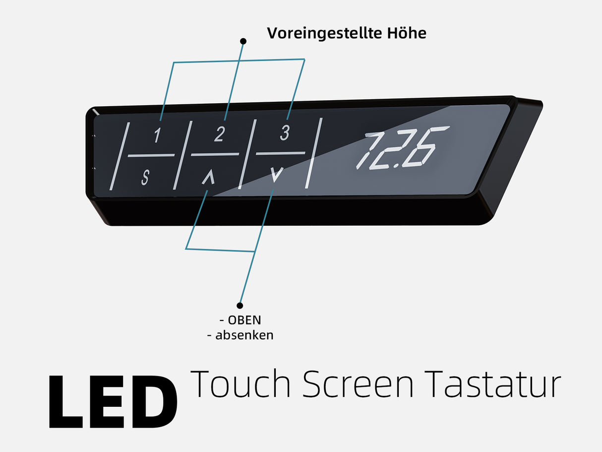 Maidesite T4 Pro Plus - Vierbeinige elliptische Säule Elektrisch Höhenverstellbares Gestell
