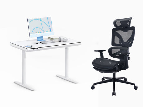ErgoSet Yoga Schreibtisch & EC6  Bürostuhl