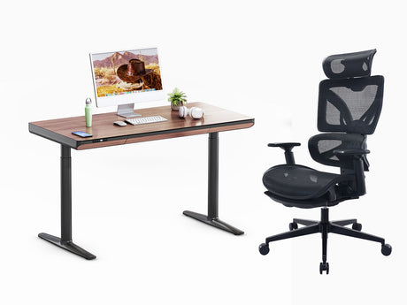 ErgoSet Yoga Schreibtisch & EC6  Bürostuhl