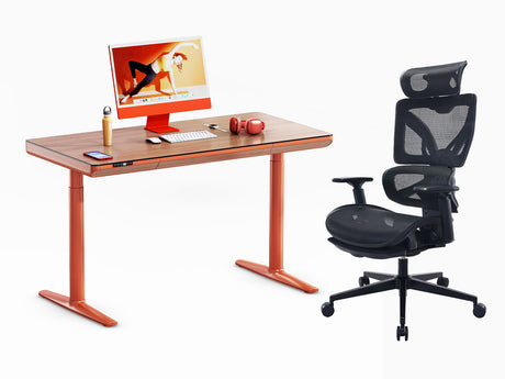 ErgoSet Yoga Schreibtisch & EC6  Bürostuhl
