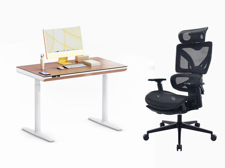 ErgoSet Yoga Schreibtisch & EC6  Bürostuhl