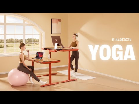Yoga höhenverstellbarer Schreibtisch Produktfreigabe Video