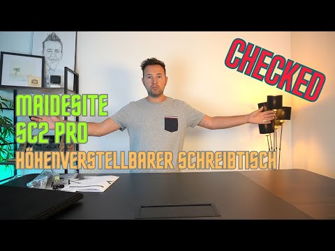 HÖHENVERSTELLBARER SCHREIBTISCH MAIDESITE SC2 PRO  REVIEW von AlHuTV